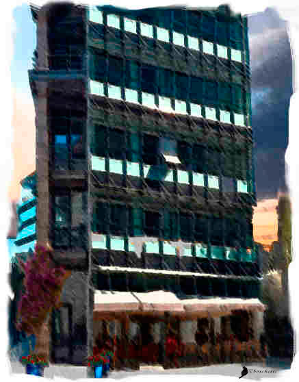 Lejos del edificio en donde queda el piso de Daniel