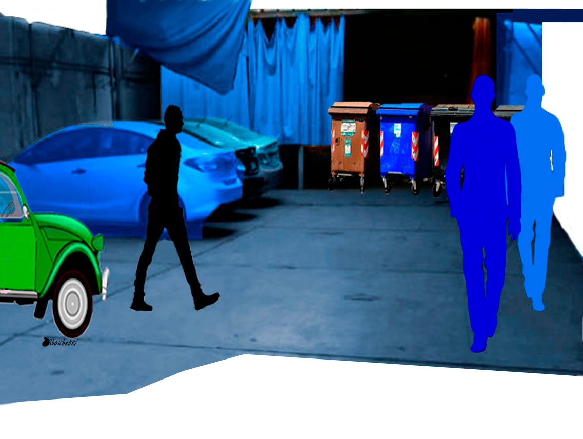 Aparcamiento de la sede de EMCU y del Café de la tertulia de la tarde