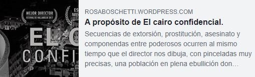 Reseña de El Cairo confidencial (Película) por Rosa Boschetti