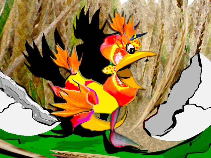 Mitos y leyendas: Mediopollo y su buche mágico (relato corto)