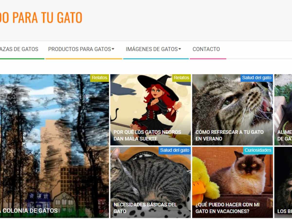 Colaboración para Todoparatugato: El atigrado y la colonia de gatos (relato corto)